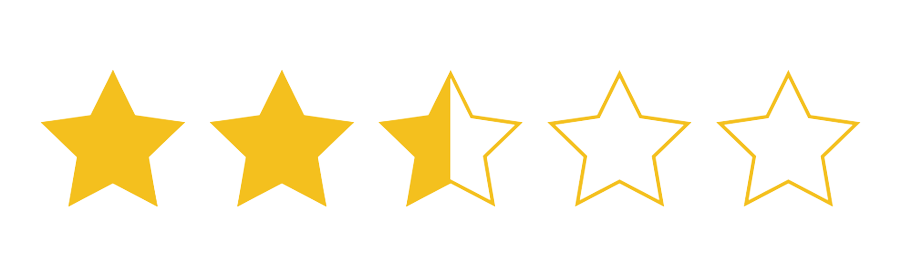 2 5 star rating