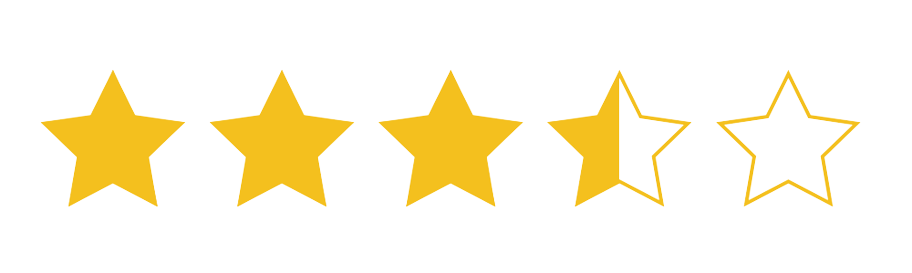 3 5 star rating